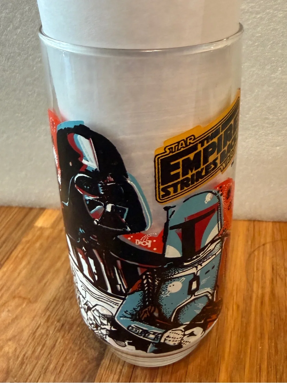 STAR WARS EMPIRE STRIKES BACK DARTH VADER BURGER KING VINTAGE COLLECTOR GLASS